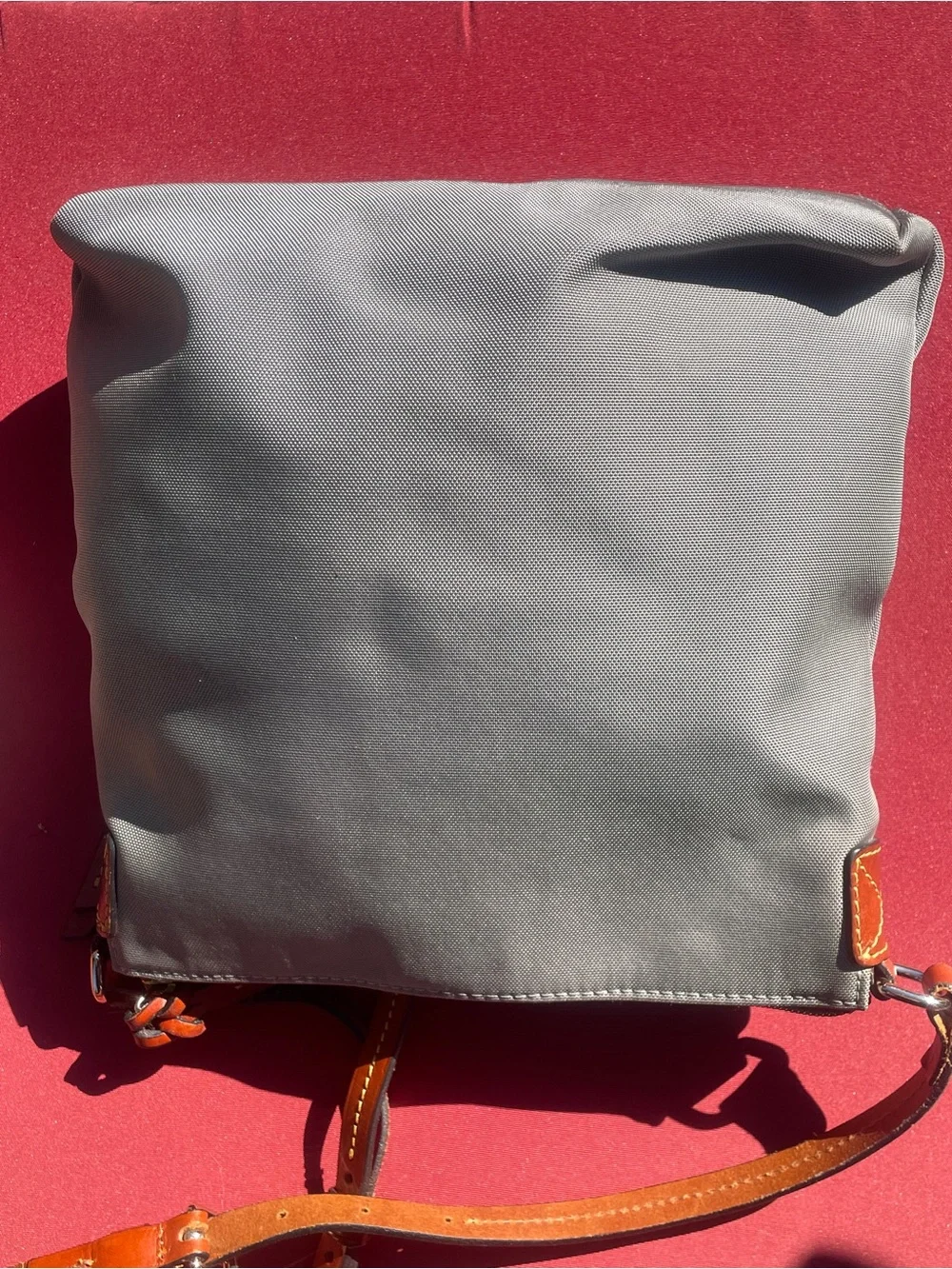 Dooney & Bourke Grey Nylon Canvas Crossbody